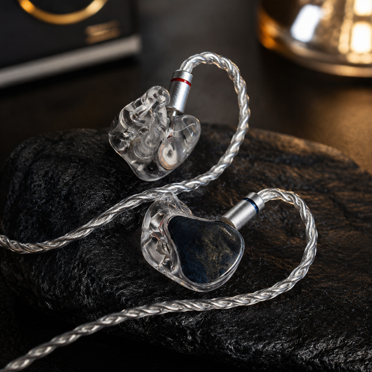 Planar Magnetic Iem Earphones - GEEKWOLD GK220 フラッグシップ 4BA+2DD+2PZT+プラナーハイブリッドIEM、5ウェイクロスオーバーHiFiインイヤー有線イヤホン、取り外し可能な0.78mmケーブル付き