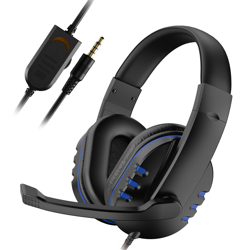 Type C Wired Earphones With Mic - 3.5mm 有線ゲーミングヘッドフォン ゲームヘッドセット ノイズキャンセリングイヤホン マイクボリュームコントロール付き PS4