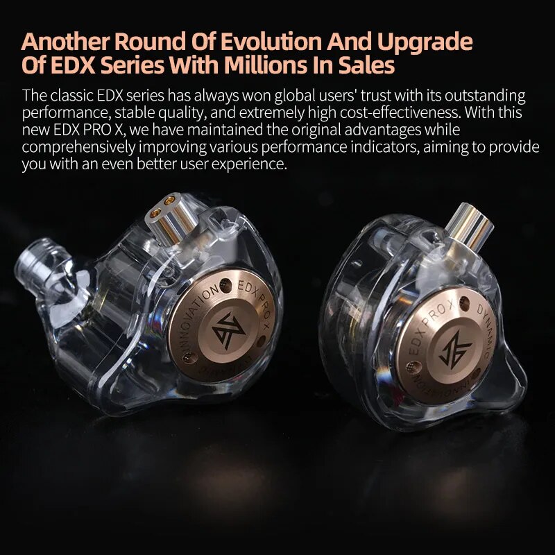 KZ EDX PRO X 有線イヤホン HIFI ステレオ低 - In Ear Monitors For Singers のレビューと価格