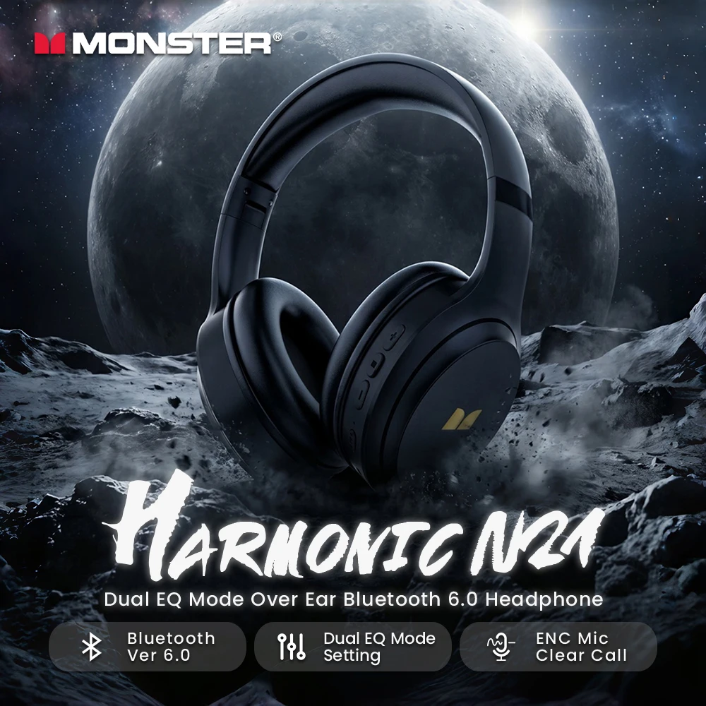 Monster Harmonic N21 Bluetooth - Anc Wireless Over Ear Headphones のレビューと価格
