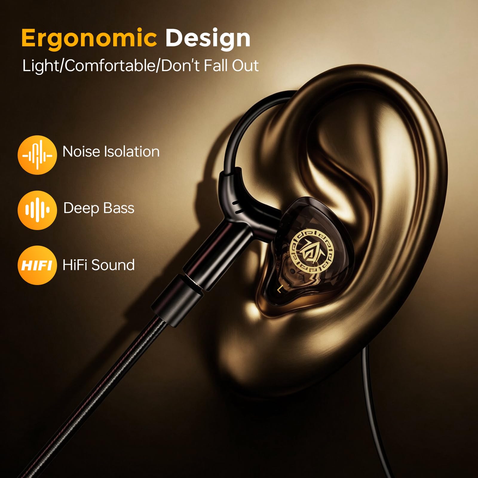3.5mm / Type-C接続の有線ゲーミングイヤホン。取 - Type C Wired Earphones With Mic のレビューと価格